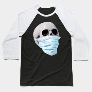 Real skull wearing a musk design Baseball T-Shirt